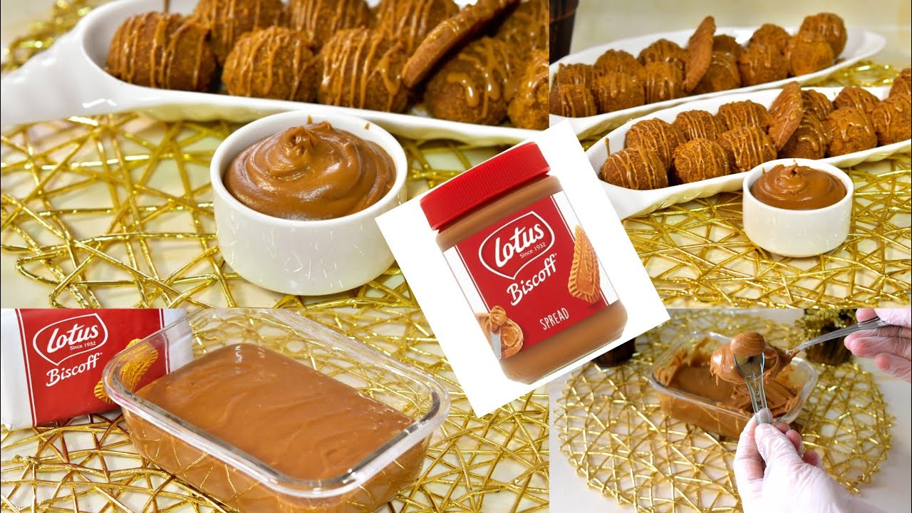 زبدة اللوتس المنزليه باسهل وأطيب وصفه الطعم ولا غلطه مع كرات اللوتس المقرمشه Lotus butter