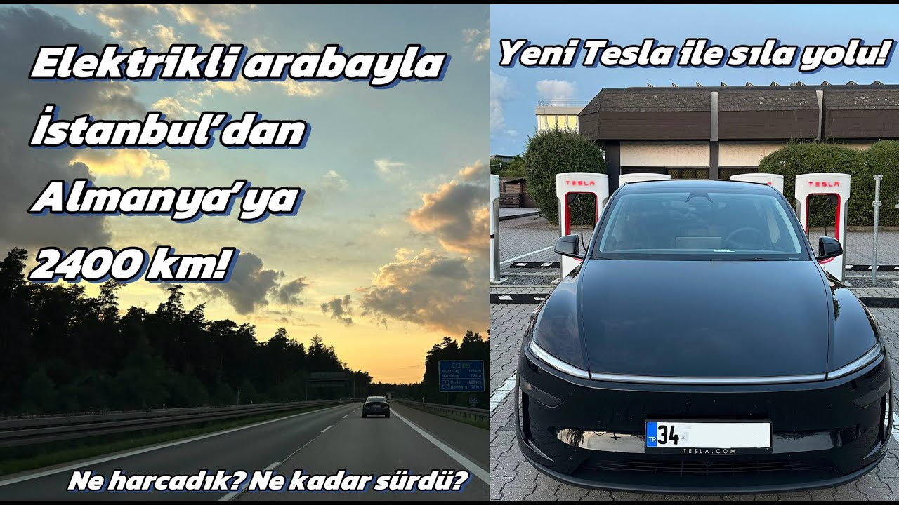 🇩🇪Yeni Tesla ile Sıla Yolu | Elektrikli Arabayla İstanbul'dan Almanya'ya 2400 km | vlog #5