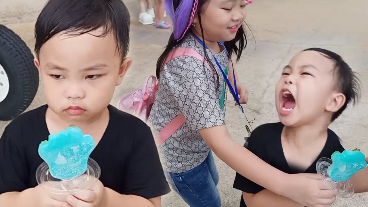 Zael Pelit !!! Buka Kado dari YOUTUBE ?Beli Es Krim | Candylicious Ice Cream Truck | Singapore