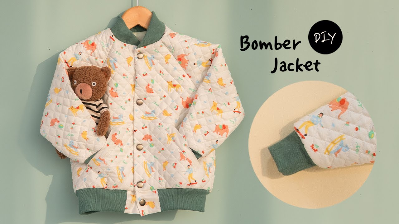 DIY 누빔 야구점퍼 만들기 | 귀여운 아동용 아우터 누빔 항공점퍼 만드는 방법 | How to make a kids bomber jacket [천가게TV]