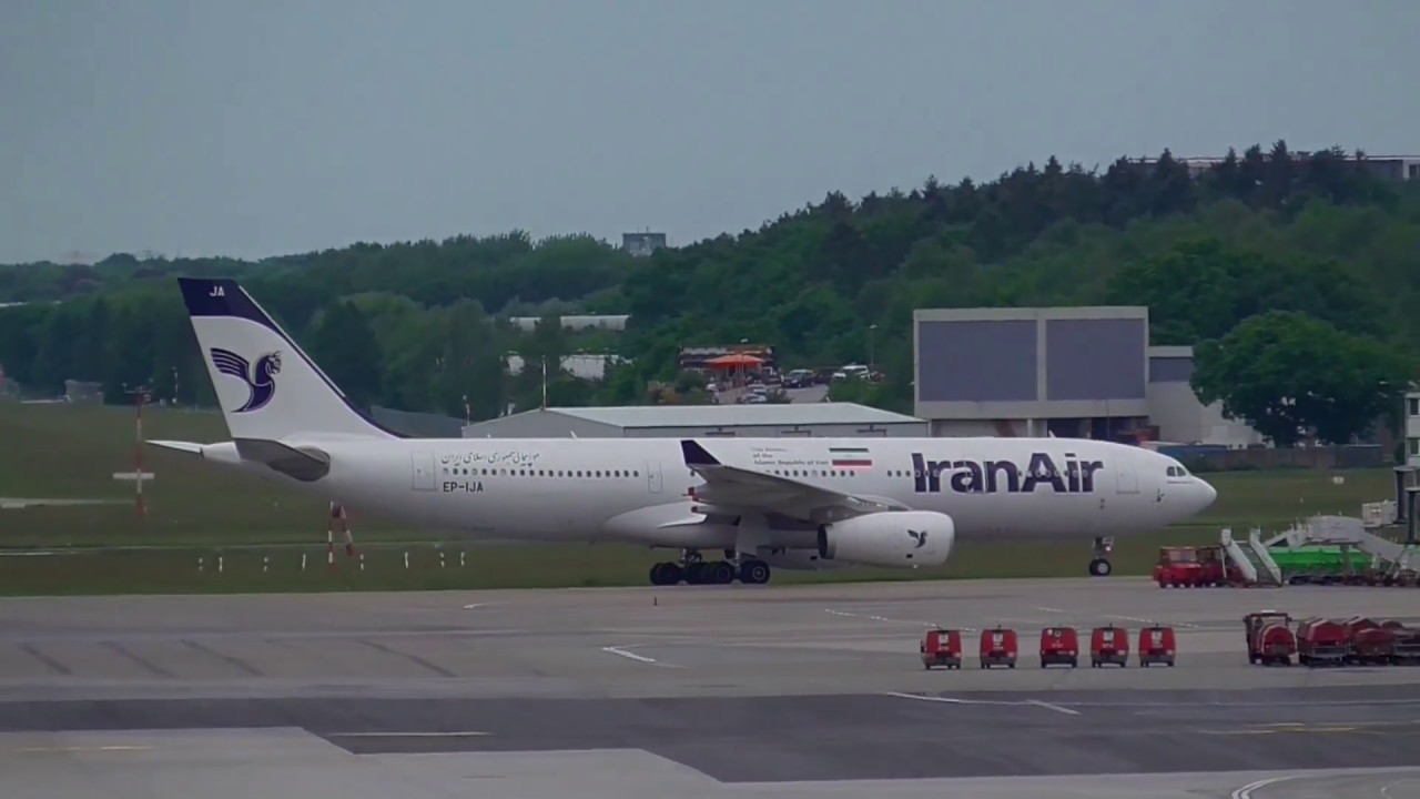 First ever landing at Hamburg Airport!  Iran Air´s new A330-200