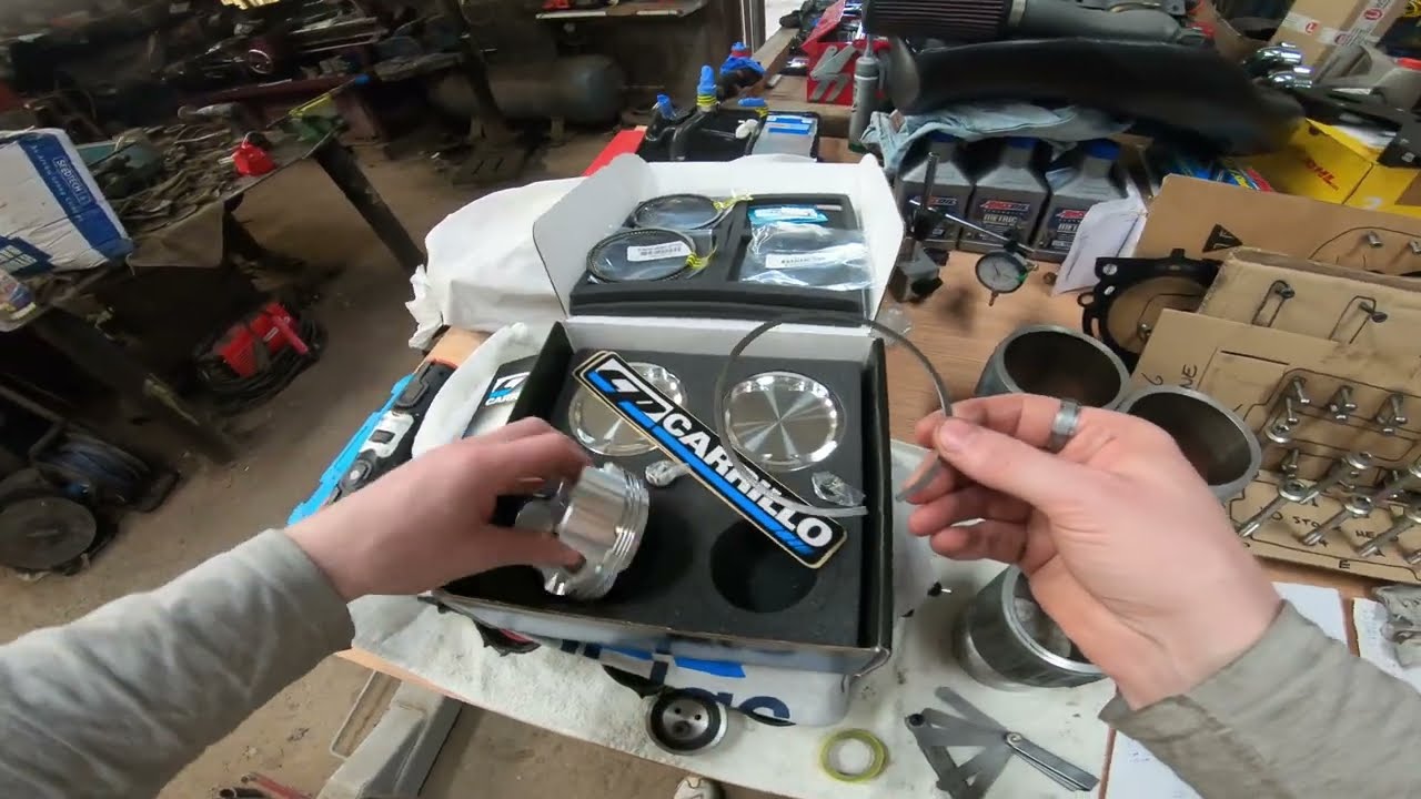 Filing & Gapping Piston Rings for the 2.5L Supercharged Carpenter Rocket III Stroker
