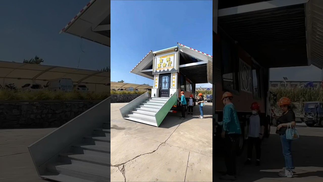 Multi-purpose folding mobile restaurant, wedding, exhibition hall, dance hall, camper