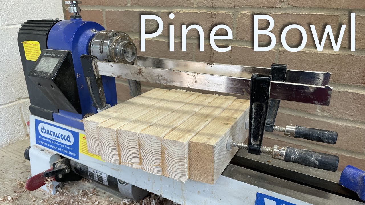 Wood turning - Curvy Pine Bowl
