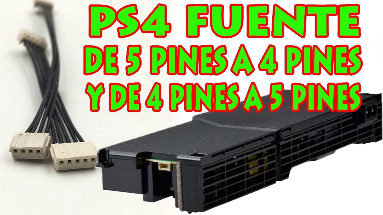 PS4 adaptar fuente de 5 pines a 4 pines #ps4 #gamer