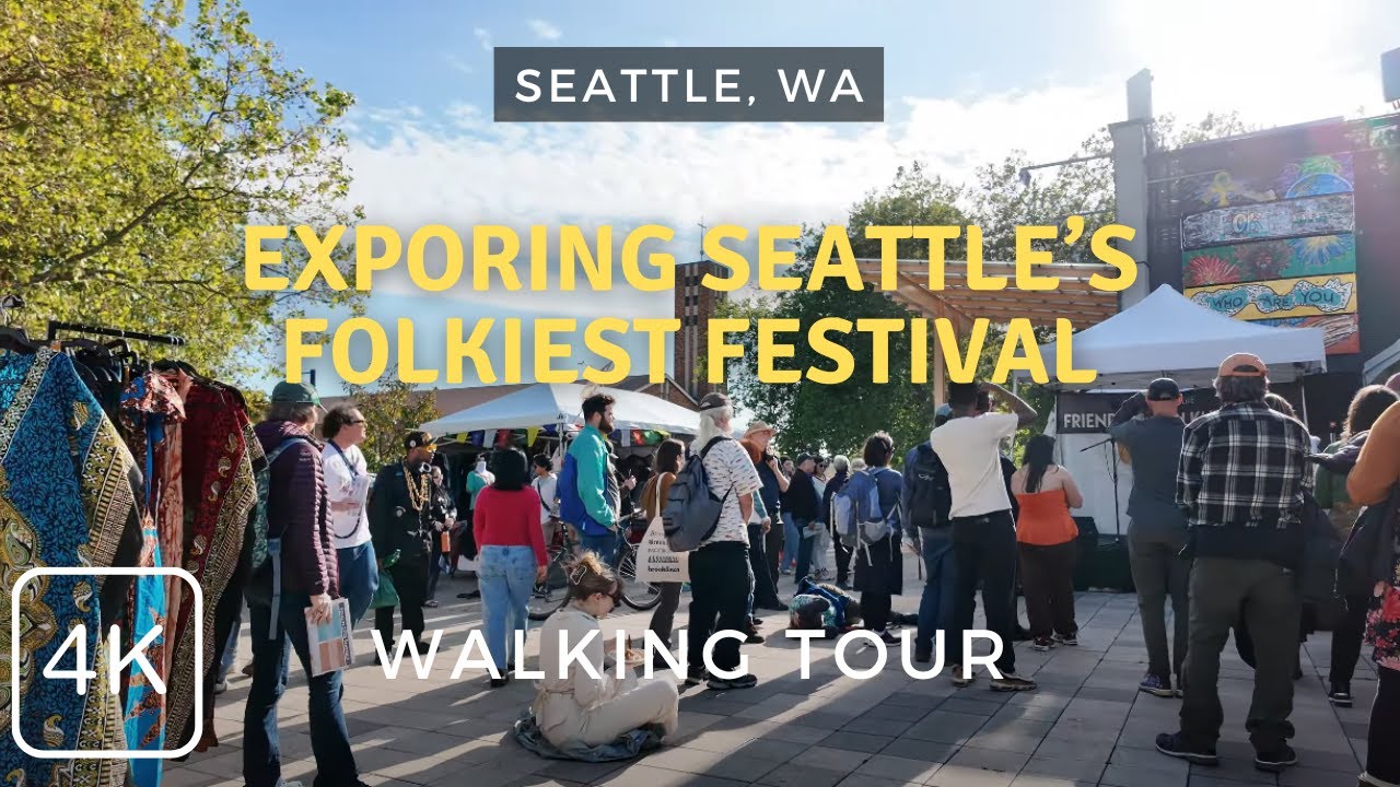 Opening Day of the 2025 Folklife Festival in Seattle, WA | 4k Walking Tour