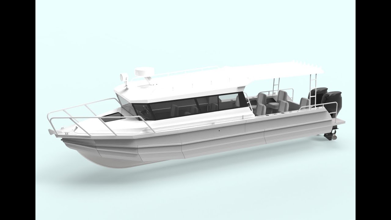 5 units 9m 30ft container load aluminum crew boat/passenger boat in Tanzania 12 passengers-