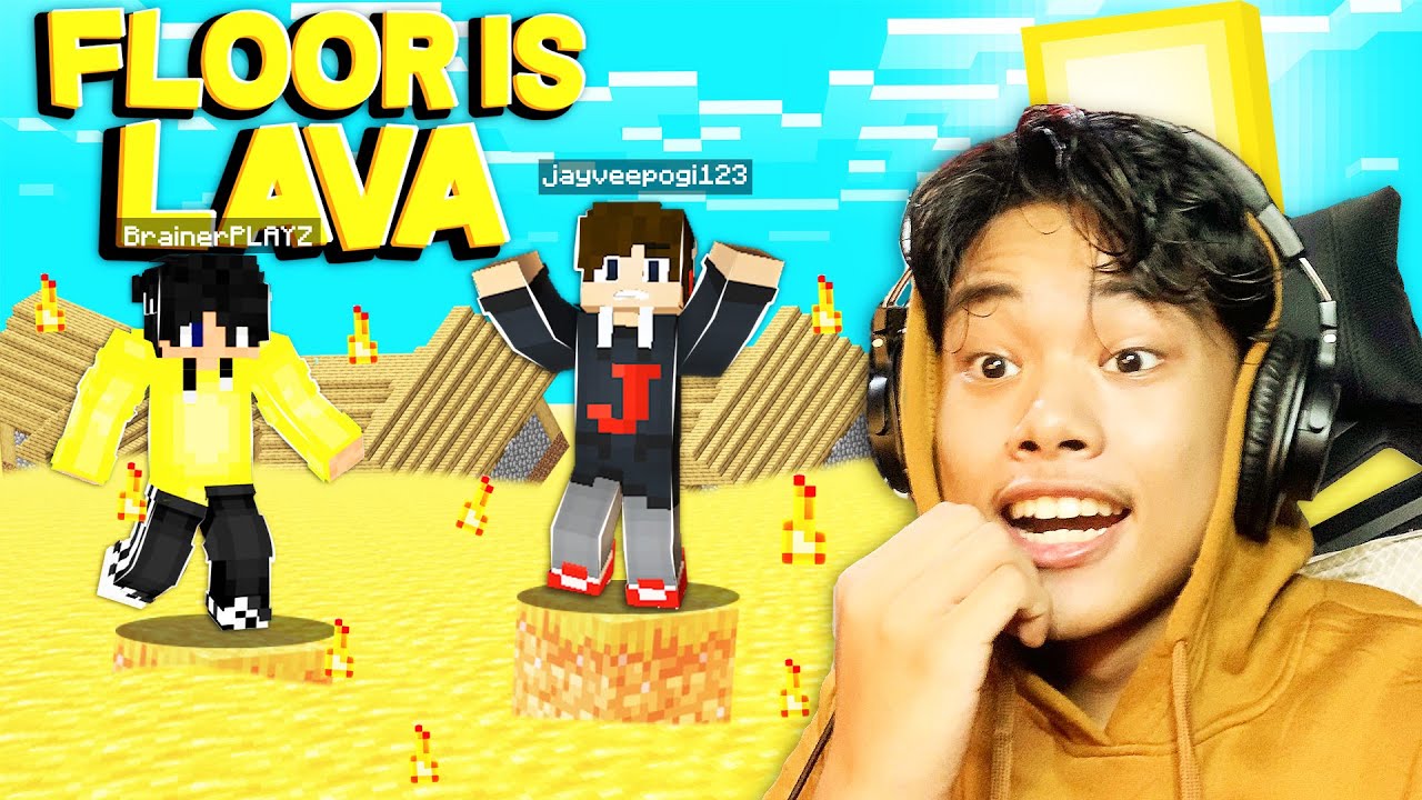 MINECRAFT, but the FLOOR IS LAVA