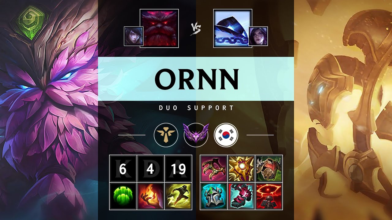 Ornn Support vs Xerath - KR Master Patch 25.06