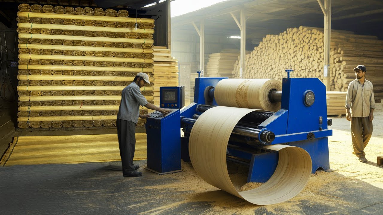 Amazing Plywood Manufacturing Process Inside a Real Wood Factory