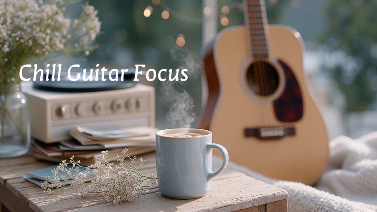Cozy Acoustic Guitar Coffee ☕ Расслабляющая нежная музыка для учебы, концентрации и работы