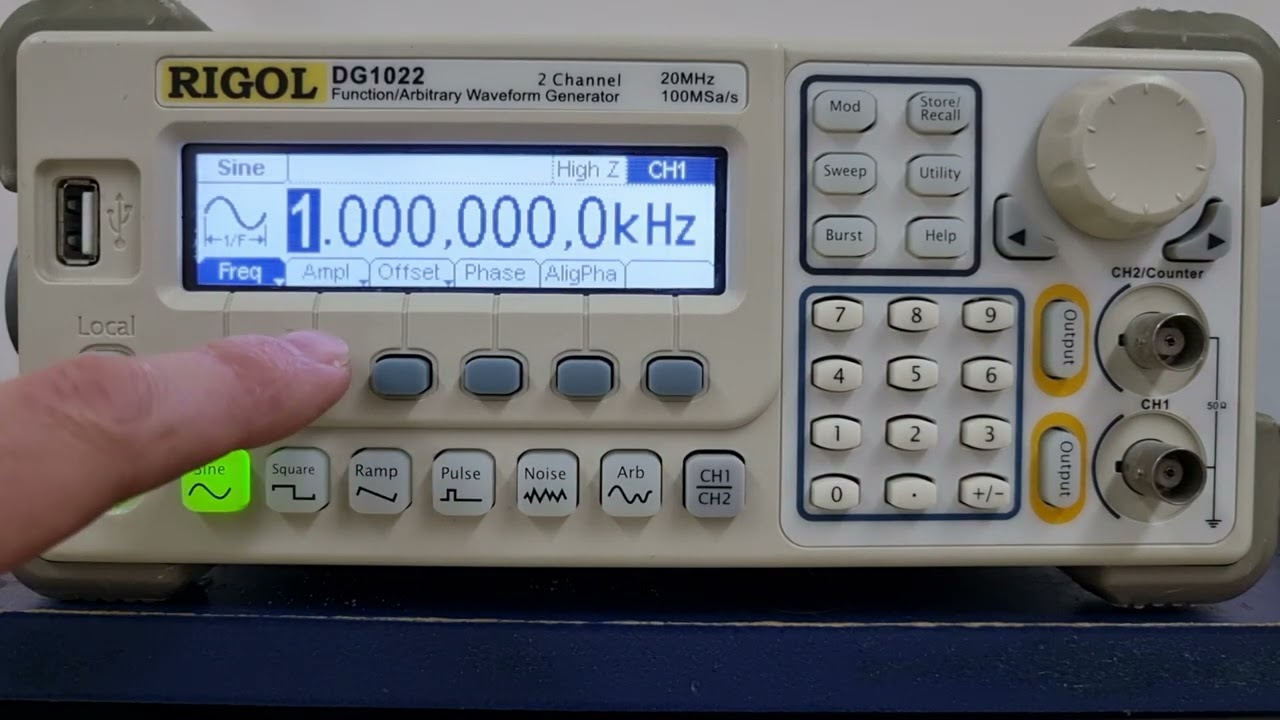 כיוון של מחולל אותות במעבדה