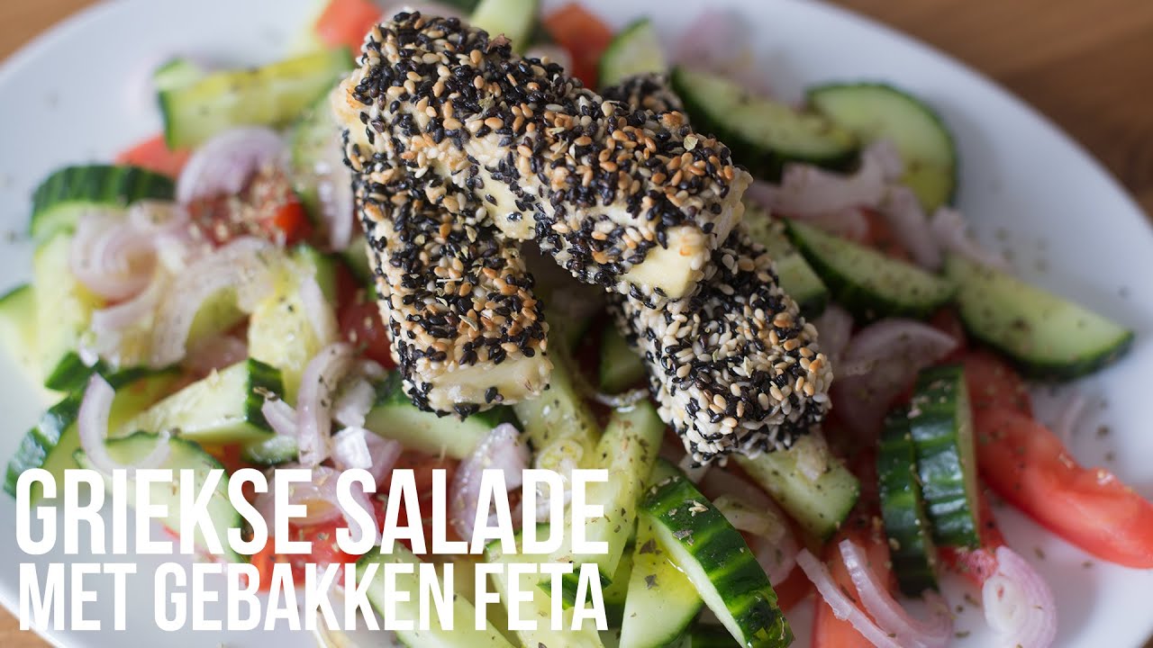 RECEPT: Griekse Salade met gebakken Feta - OhMyFoodness