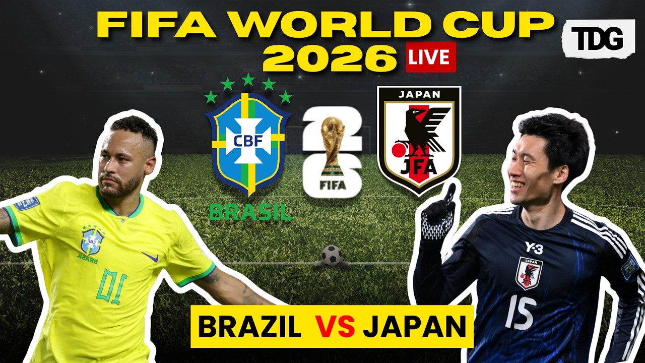 WATCH LIVE: Brazil vs Japan | FIFA World Cup 2026 Round of 32