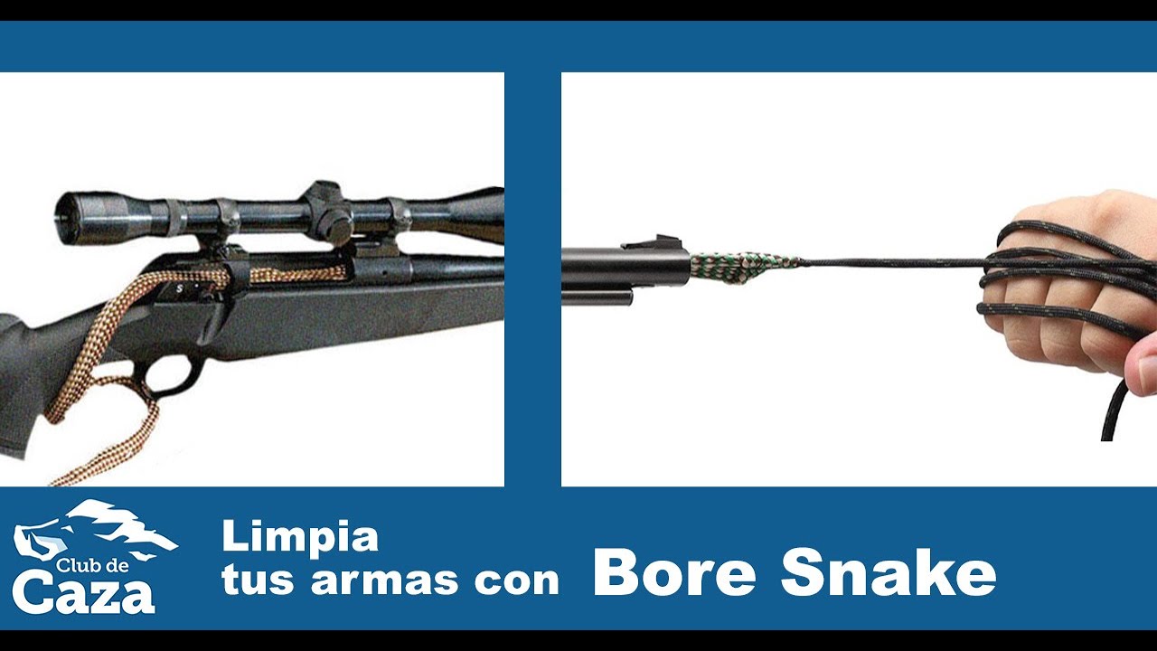 Así se limpian las armas con el Bore Snake