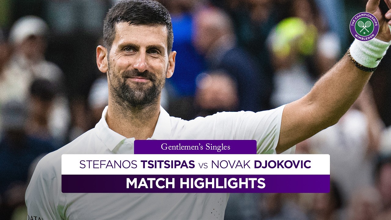 Djokovic DOMINANT! | Stefanos Tsitsipas v Novak Djokovic | Highlights | Wimbledon 2026