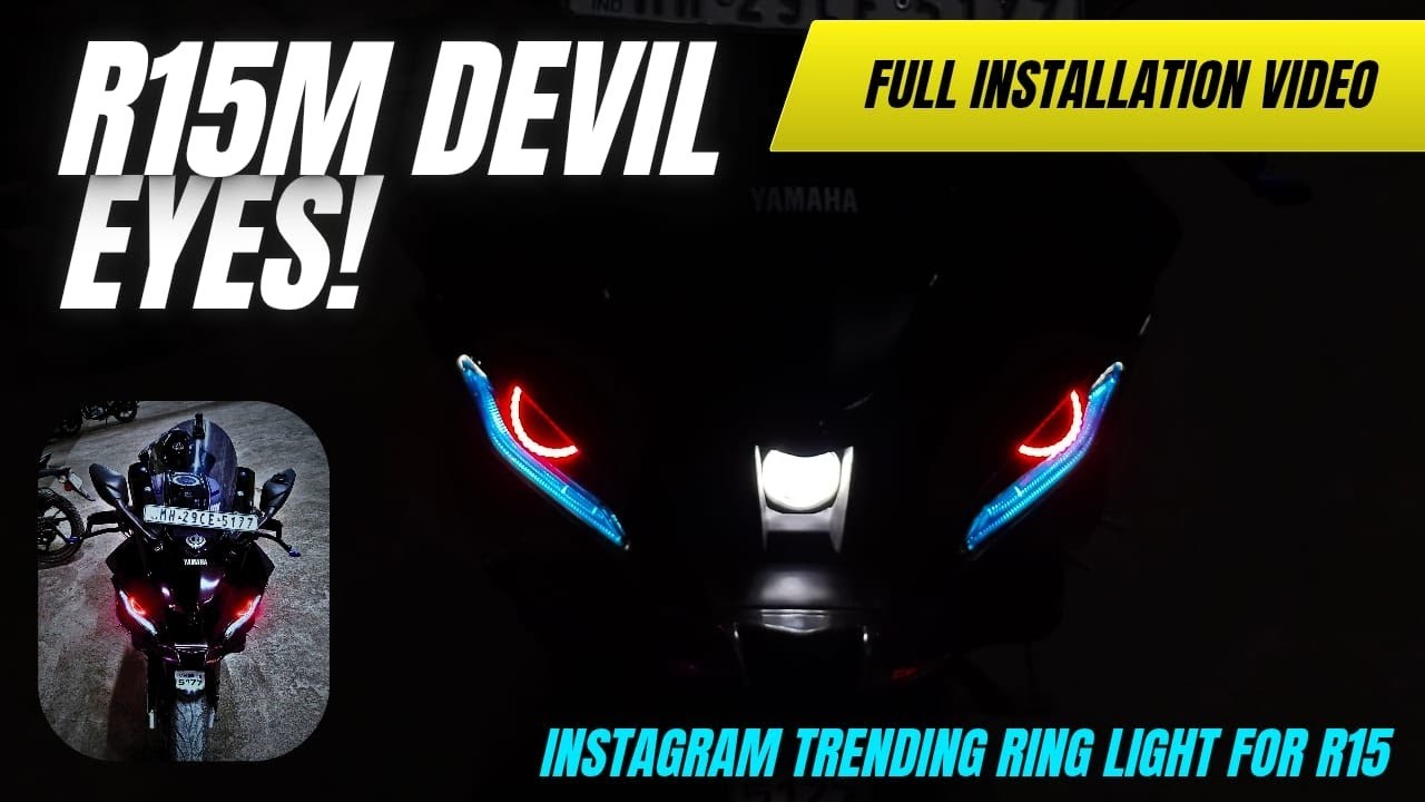 R15M Devil Eyes Installation Step by Step | Trending Ring Light for R15v4