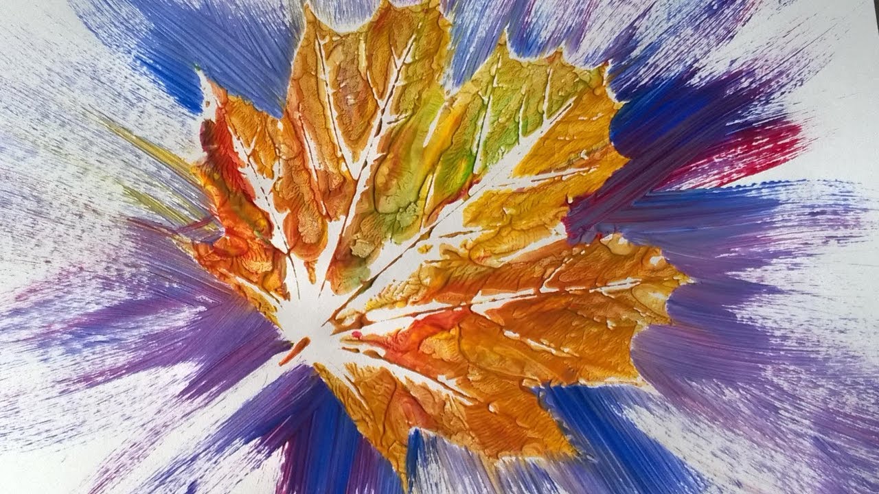 Leaf Printing - Rainy Day Craft Ideas