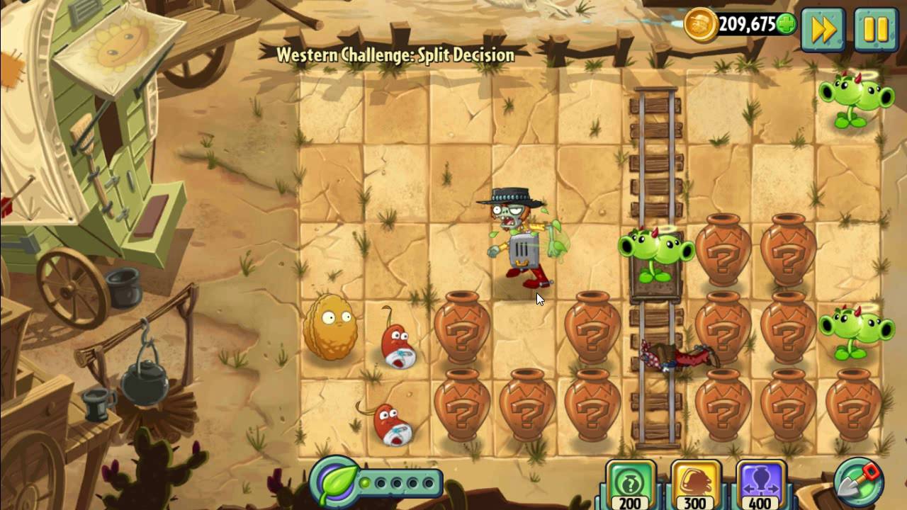 Plants Vs Zombies 2 Western Challenge Split Decision