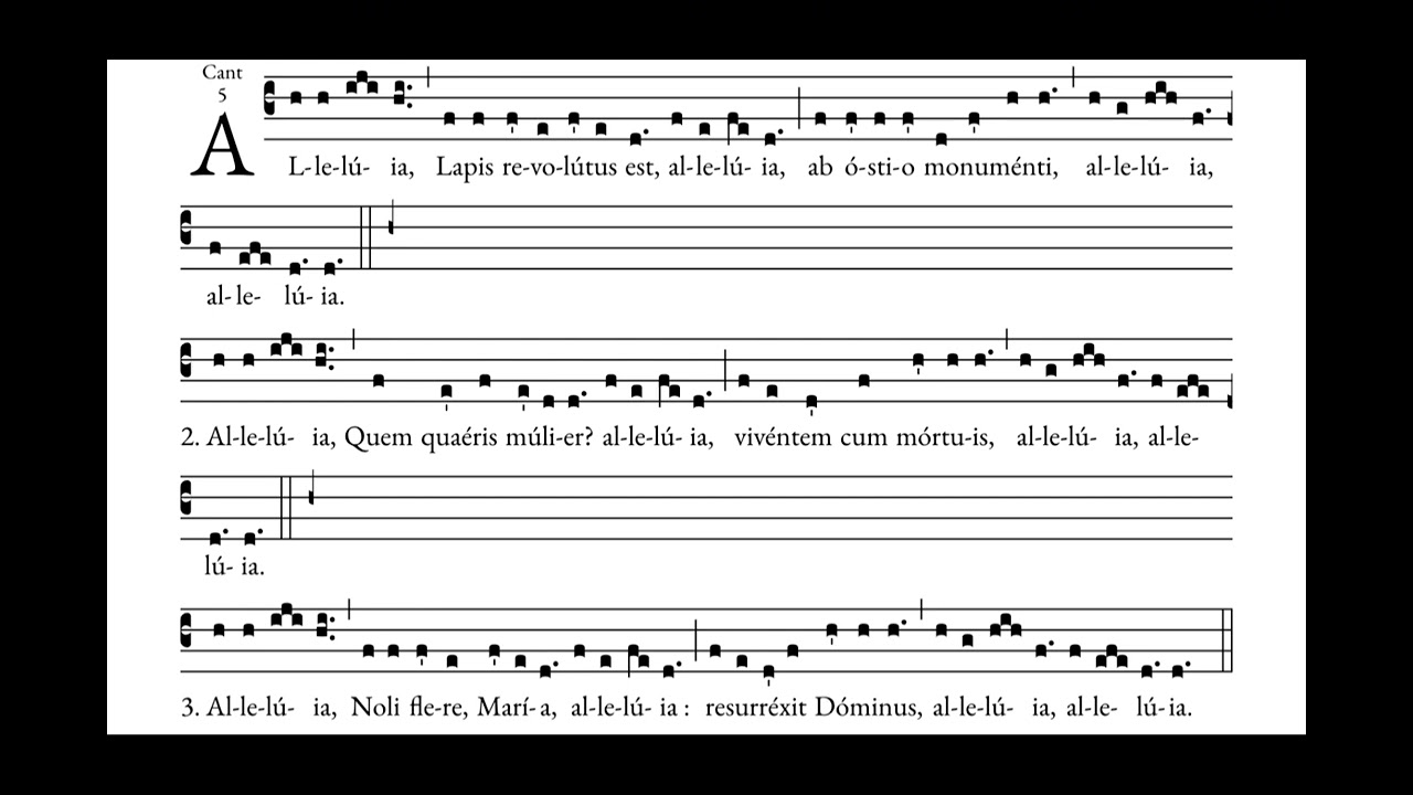 Alleluia, Lapis revolutus est - Easter Hymn