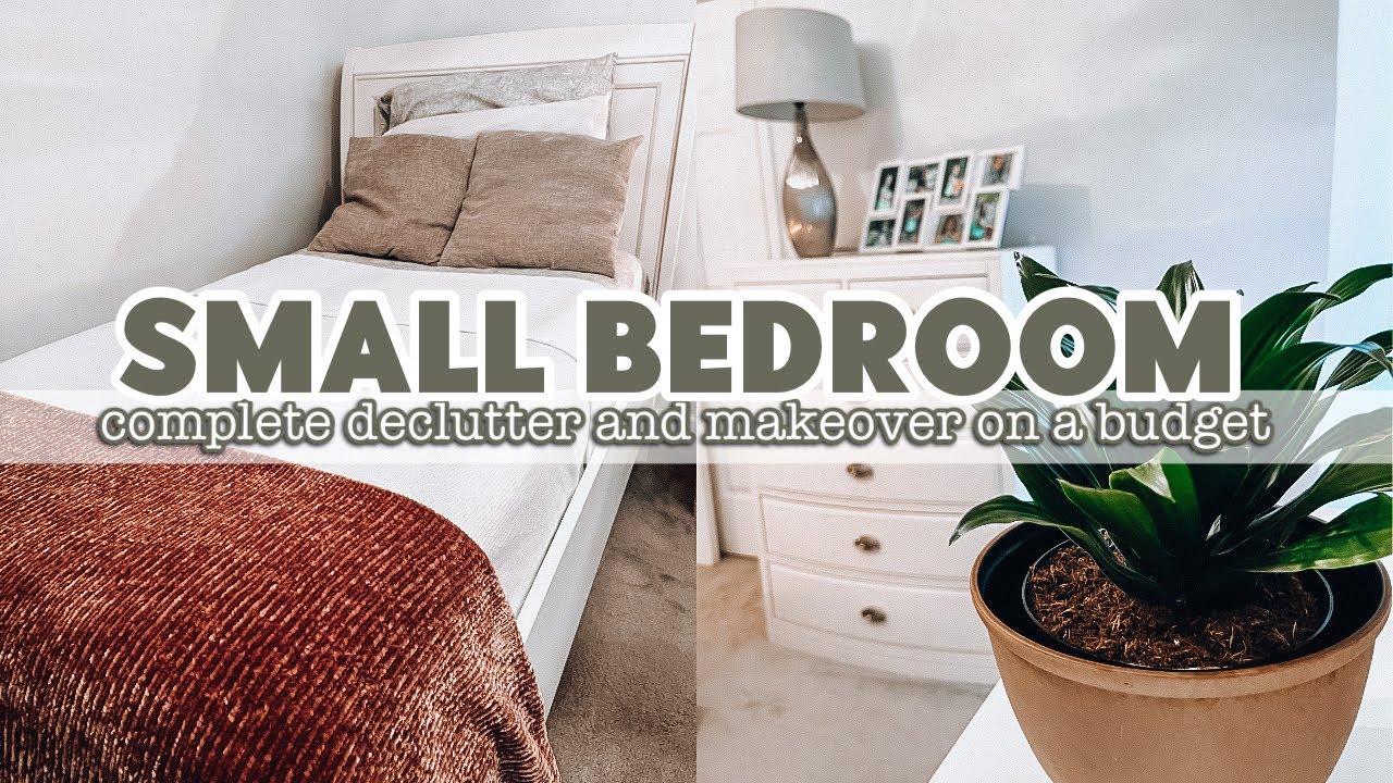 SHOCKING 😱 SMALL BEDROOM MAKEOVER | MAJOR DECLUTTER AND CLEAN WITH ME