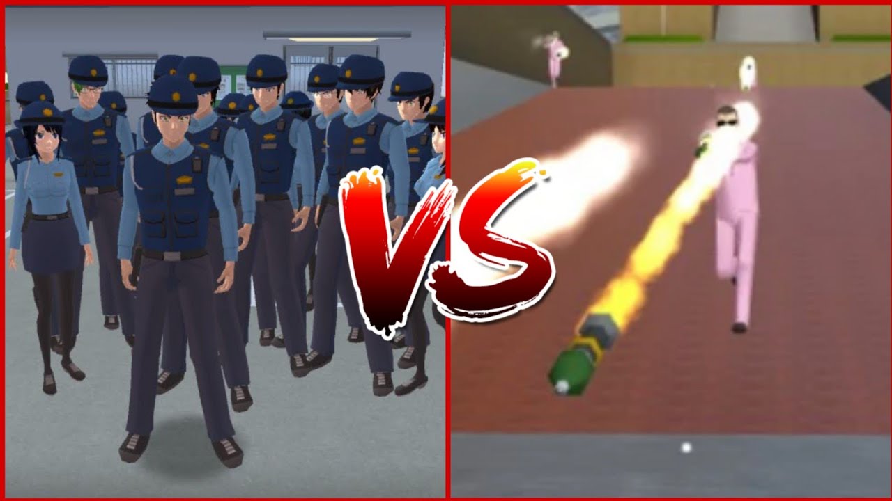 [Short Film]BATTLE BETWEEN POLICE OFFICER V.S MOMO-GUMI INSIDE||SAKURA School Simulator