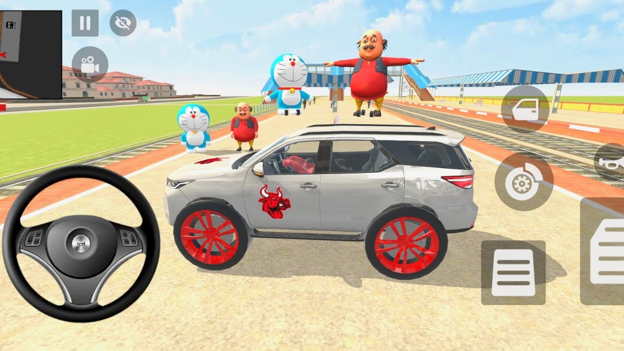 Car Bike Game: Jack ordered an Indian White Fortuner and drives a new Indian Police Gadi in Game