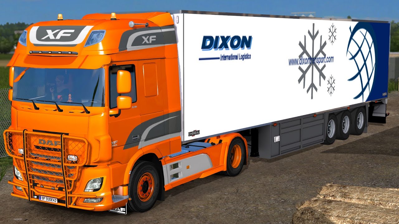 ETS 2 1.24 DAF XF Euro6 Openpipe Aalborg - Odensee