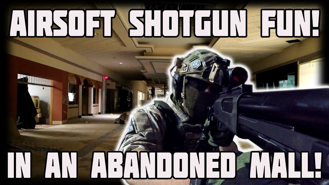 Airsoft Shotgun Fun in a Shopping Mall!