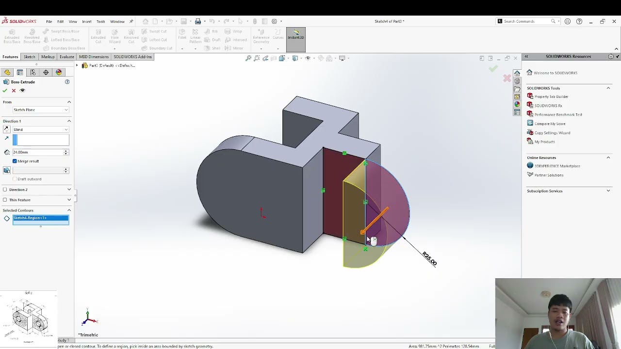 เขียนแบบ 3 มิติ lab 2 ข้อ 2
