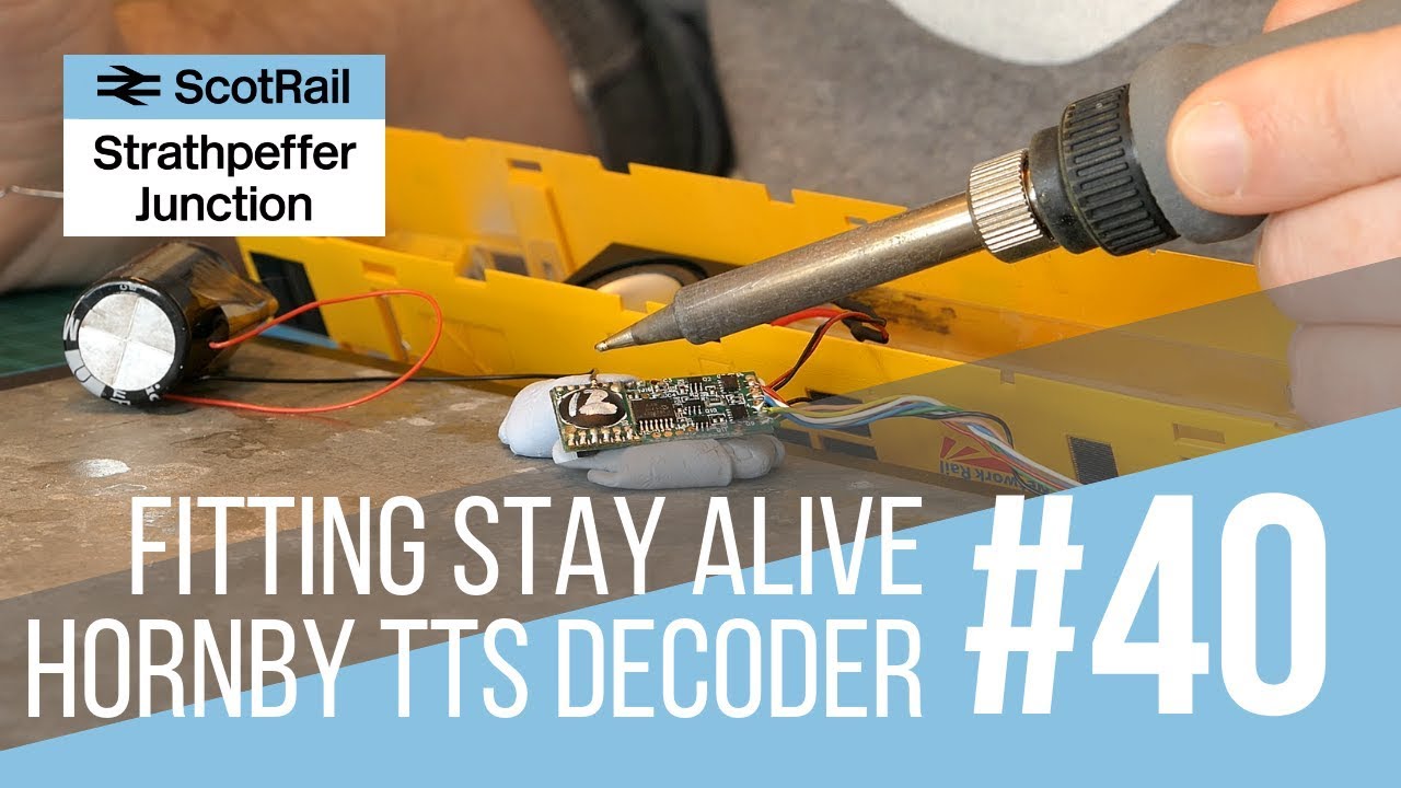 #40 Часть 2: Установка конденсаторного блока Stay Alive на звуковой декодер Hornby TTS