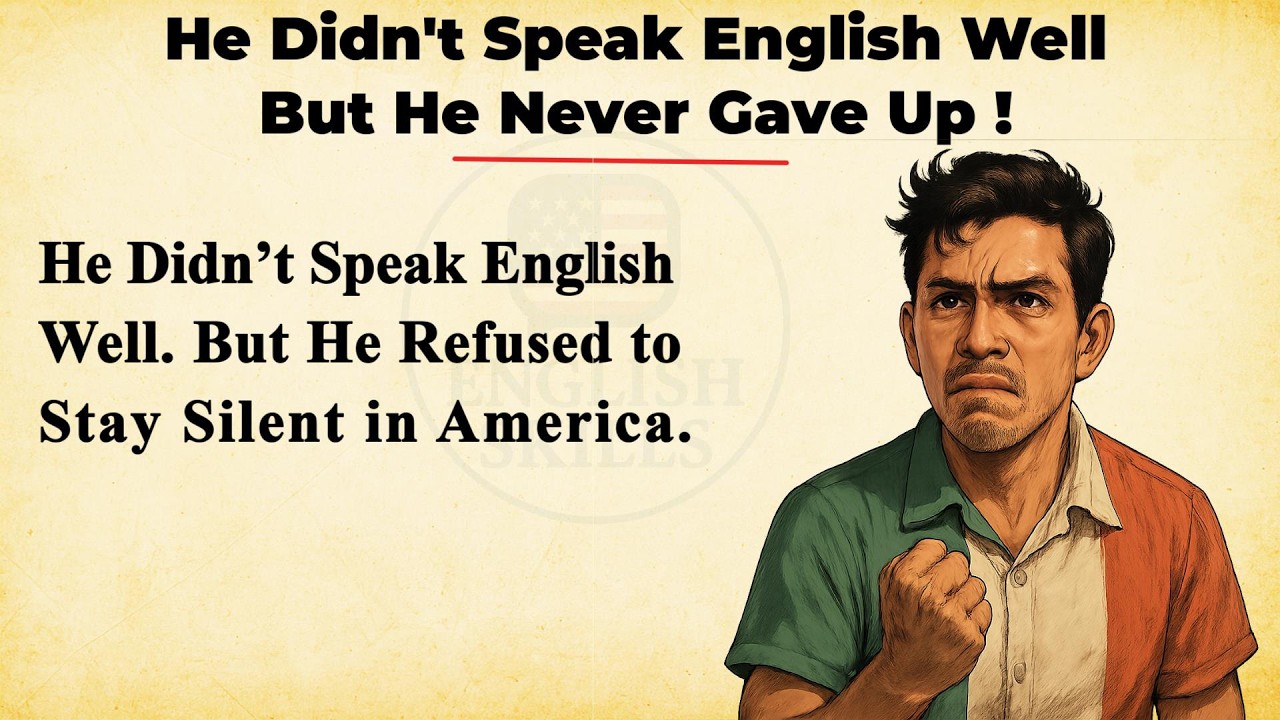 He Didn’t Speak English Well — But He Never Gave Up 🔥  | English Learning Story ✅
