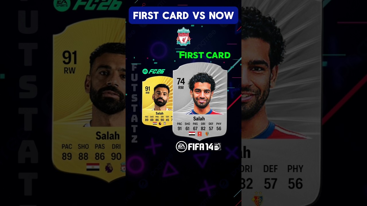 Liverpool players First Card vs Now #fifa #fc26
