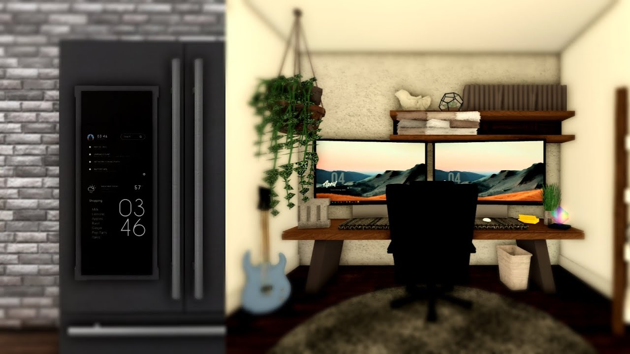 Bloxburg Build Hacks: Technology + Smart Fridge, Computer Monitors and more! (ROBLOX)