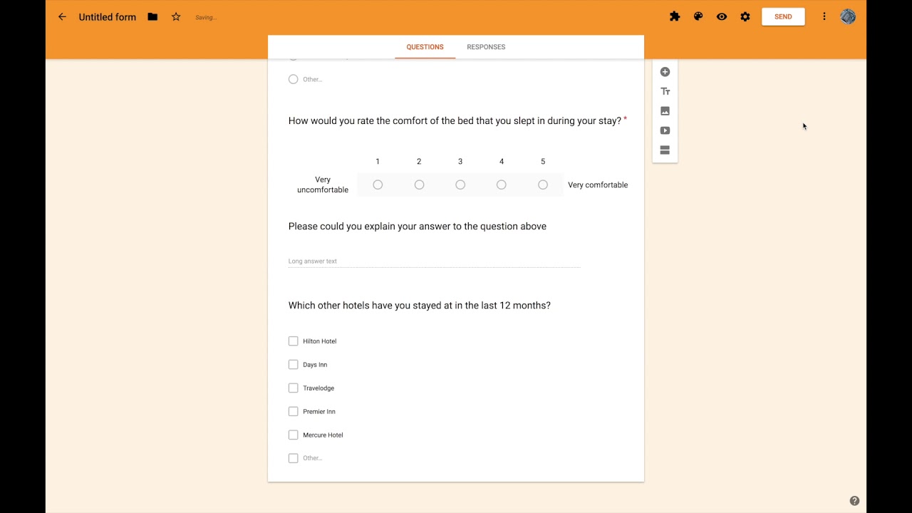 Creating an online survey with Google Forms