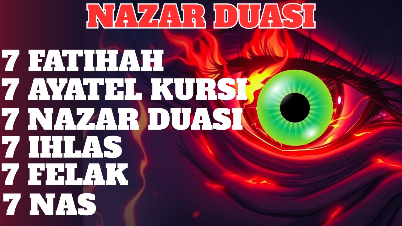 Nazar, Depresyon, Sıkıntı, Ağırlık, Büyü, Cin, Musallat Duası Kur'an-ı Kerim Rukye Ayetleri
