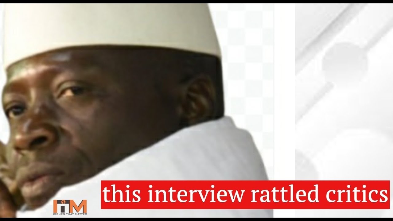 Jammeh rattled the west after this interview
