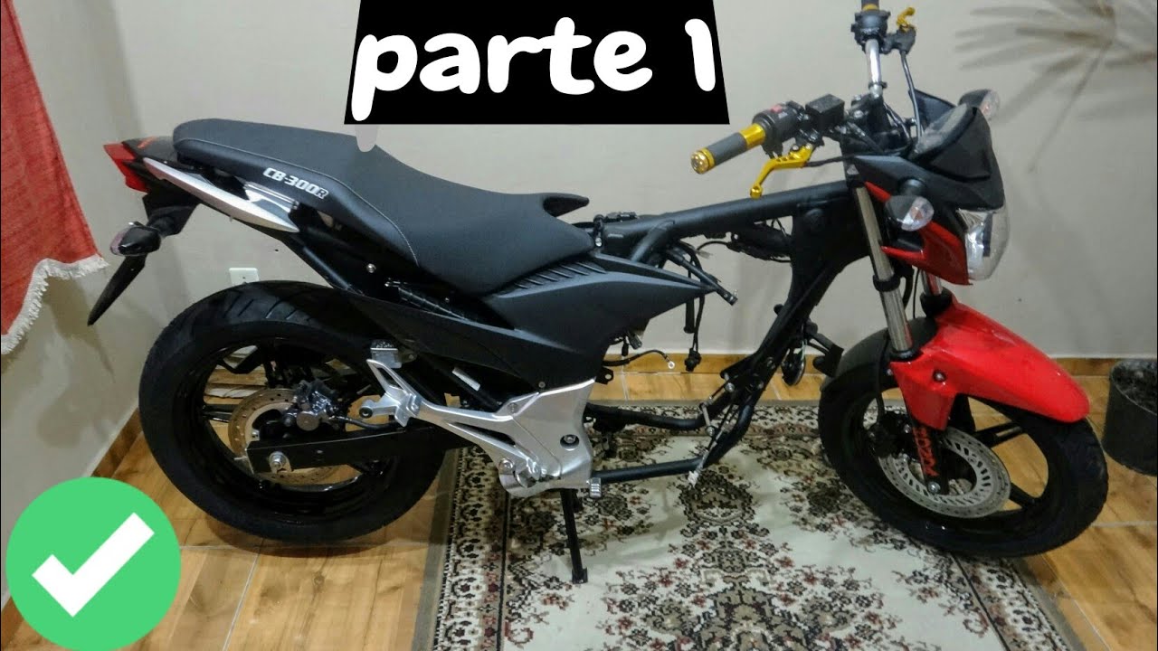 CB 300 com  a frente da CB Twister ( montagem )  PARTE 1 de 3