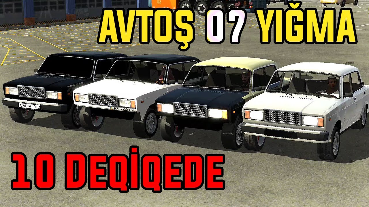 10 Deqiqede Avtoş 07 Yığma Yarışması👦- Car Parking Multiplayer