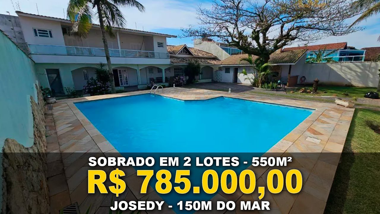 SOBRADO EM 2 LOTES COM 4 DORMITÓRIOS Á 150 METROS DO MAR - Peruíbe SP | Litoral Sul