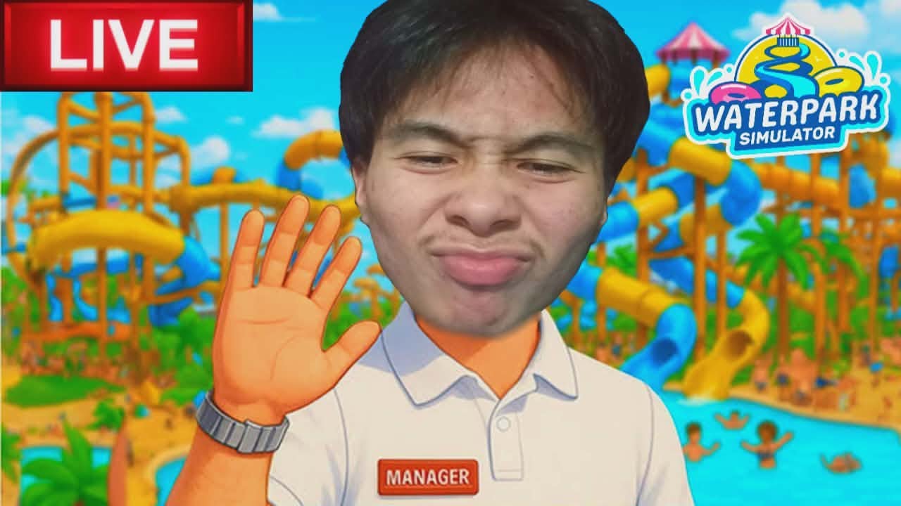 LIVE : ระวังลื่นครับบบบ | Waterpark Simulator