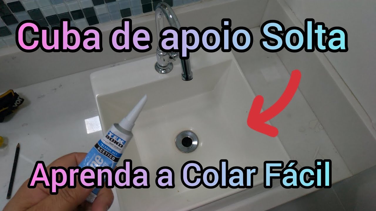 Como Colar Cuba de apoio Solta 👷 Faça você mesmo