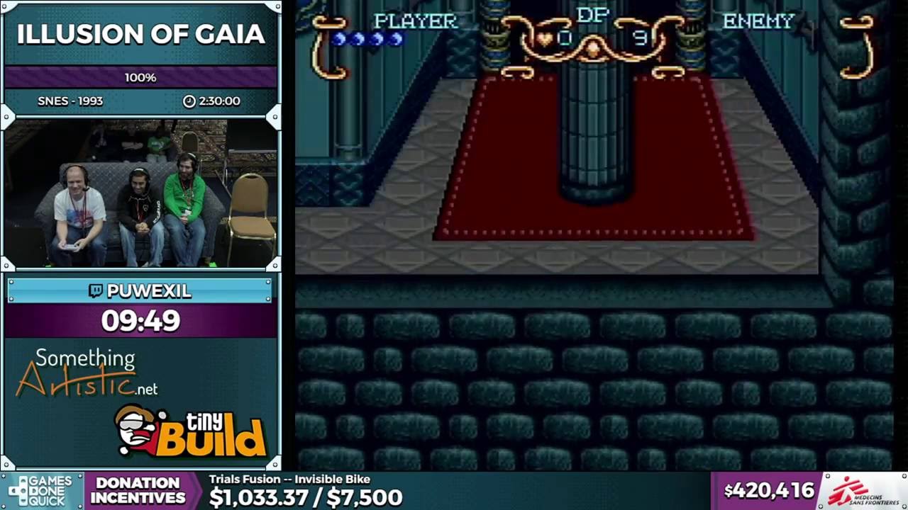 Illusion of Gaia by puwexil in 2:21:34 - SGDQ 2016 - Part 111