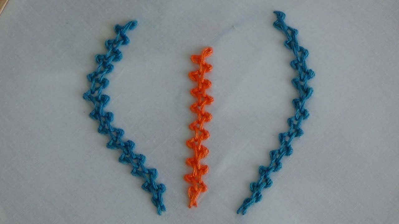 Hand Embroidery: Braid Stitch
