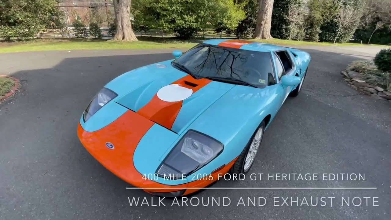 400-mile 2006 Ford GT Heritage Edition | Walk Around & Exhaust Note