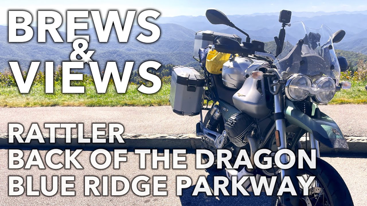 Пивоварение и виды через Back of the Dragon, Blue Ridge Parkway и Rattler