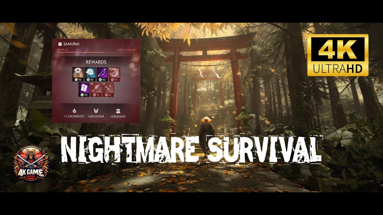 Ghost of Tsushima Legends 4K 60FPS  | Nightmare Survival