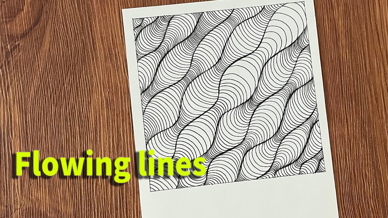 02 Flowing Lines | How to Draw Dynamic and Rhythmic Zentangle Art