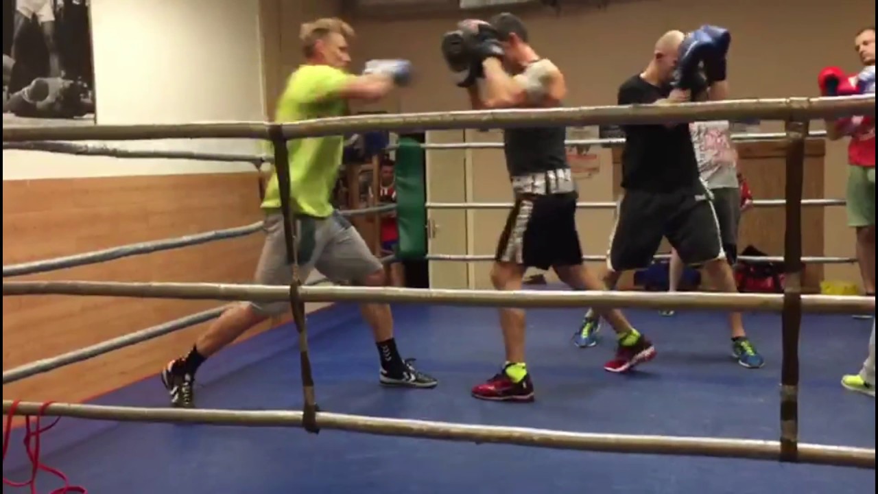 Edgaras Jankauskas VilniusBoxingLT bokso treniruotėje