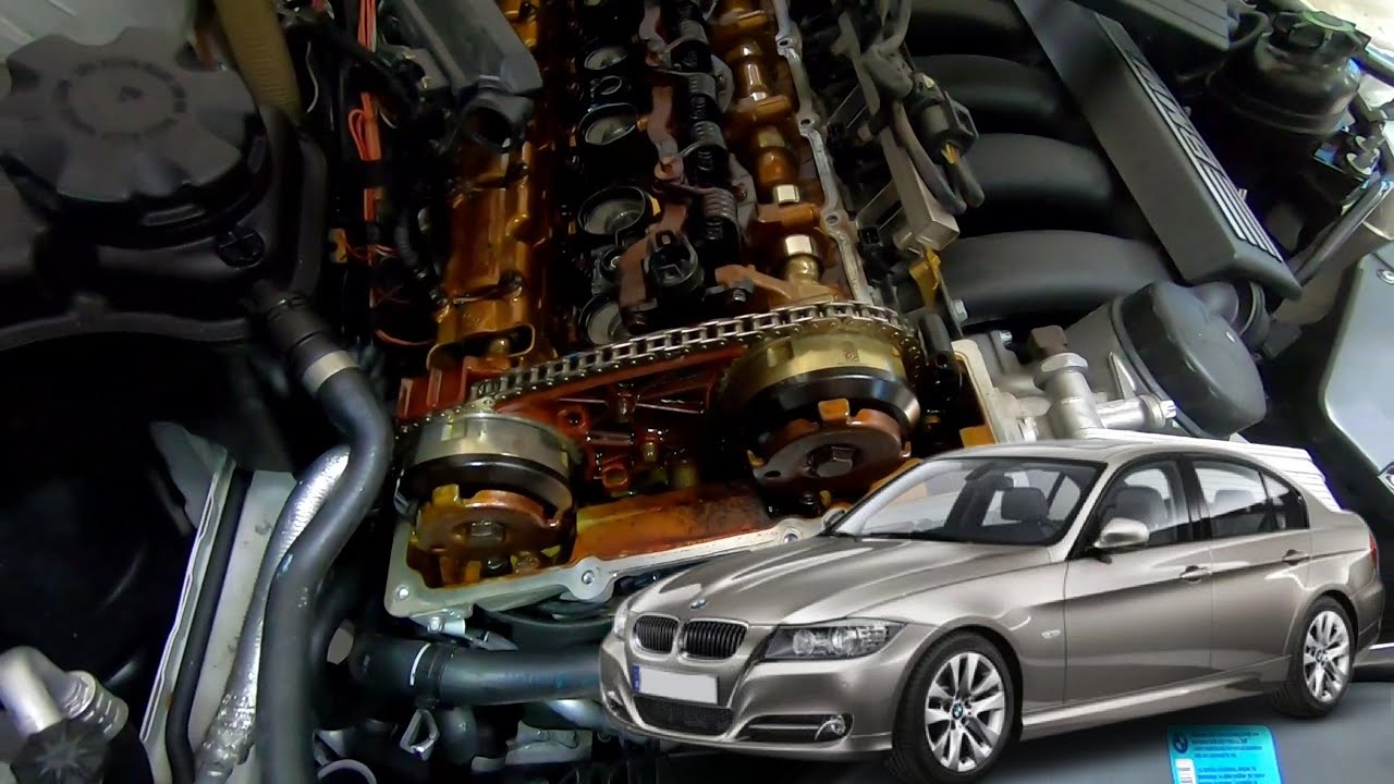 BMW N52 Двигатель Треск 2A87 P0015 Vanos